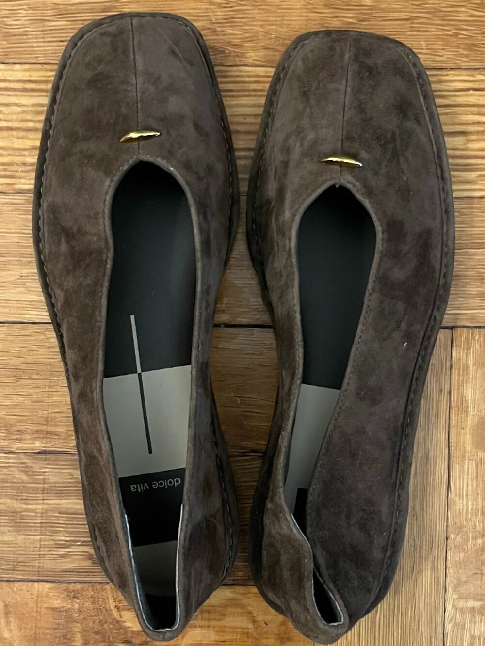 Dolce Vita Brown Suede Ballet Flat Loafer Size 6 - NEW